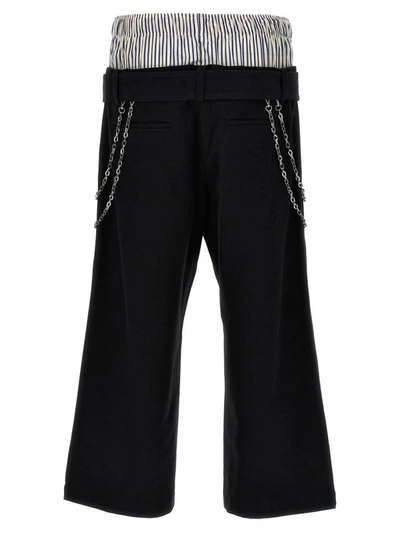 Shop Bluemarble 'double Layered Boxer' Pants In Black