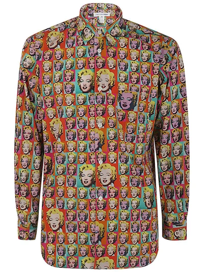 Shop Comme Des Garçons Mens Shirt Woven Clothing In Multicolour