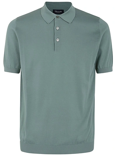 Shop Drumohr Polo Sweater Clothing In Green