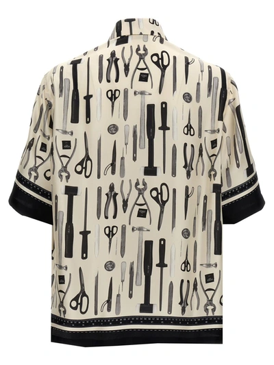 Shop Fendi ' Tools' Shirt In White/black