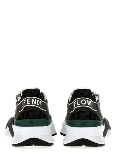 Shop Fendi 'flow' Sneakers In Multicolor