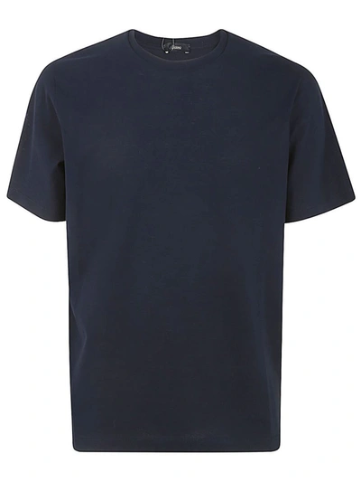 Shop Herno Crepe T-shirt Clothing In Blue