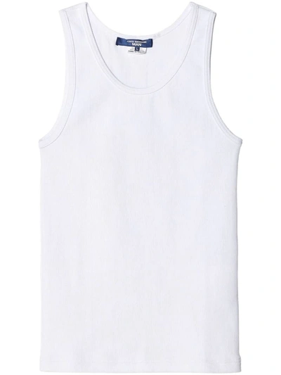 Shop Junya Watanabe X Comme Des Garçons Ribbed Tank Top Clothing In White