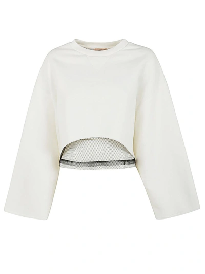 Shop N°21 Cropped Sweatshirt Clothing In White