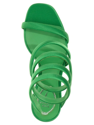 Shop René Caovilla 'cleo' Sandals In Green