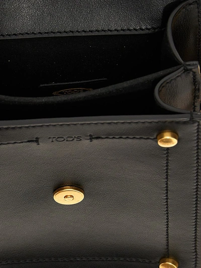 Shop Tod's 't Timeless' Smartphone Crossbody Case In Black