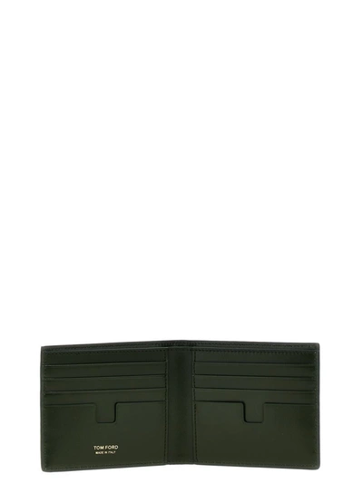 Shop Tom Ford 'bi Fold' Wallet In Green