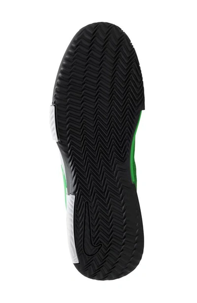 Shop Nike Zoom Gp Challenge Clay Court Tennis Shoe In Black/ Poison Green/ White