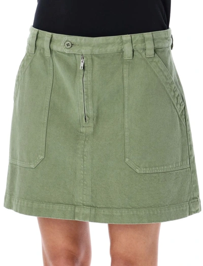 Shop Apc A.p.c. Sarah Mini Skirt In Military