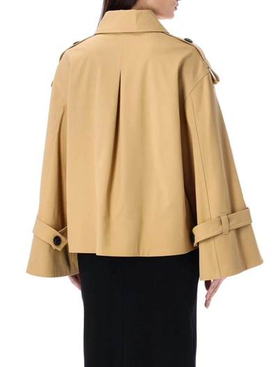 By Malene Birger Alisandra Double-breasted Trench Jacket In Sand Beige