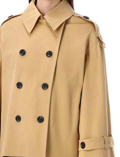 Shop By Malene Birger Alisandra Crop Trench In Sand Beige