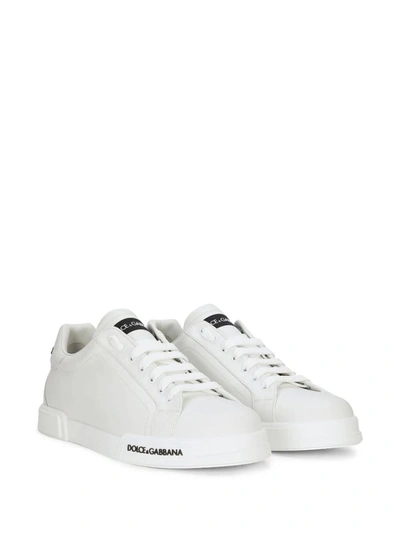 Shop Dolce & Gabbana Sneakers With Print In White