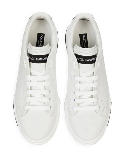 Shop Dolce & Gabbana Sneakers With Print In White