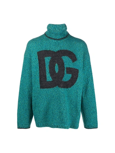 Shop Dolce & Gabbana Turtle Neck Sweater In Multicolour
