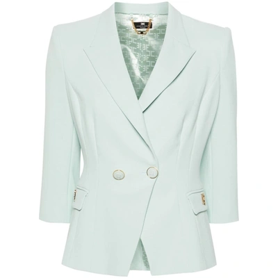 Shop Elisabetta Franchi Jackets In Green