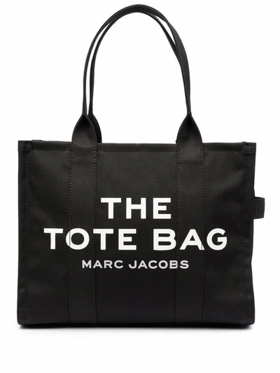 Shop Marc Jacobs Large Tote Bags In Black