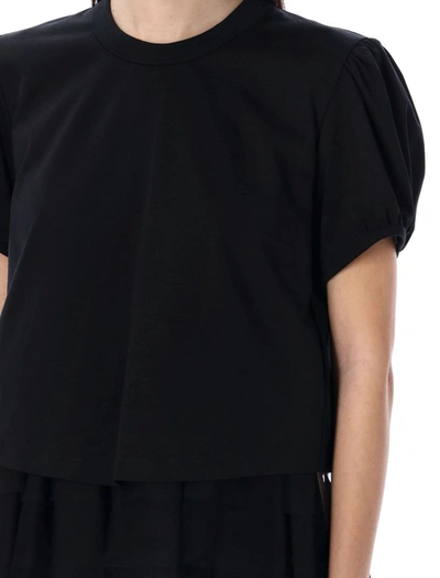 Shop Noir Kei Ninomiya T-shirt Tulle In Black