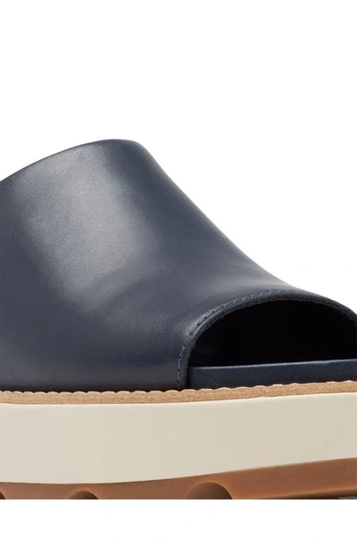 Shop Sorel Joanie Iv Slide Wedge Sandal In India Ink/ Gum 2