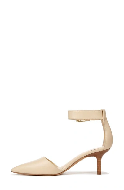 Shop Vince Perri Ankle Strap Pointed Toe Pump In Macadamia