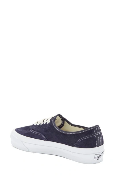 Vans Almond Toe Lace-up Sneakers In Lx Pig Suede Baritone Blue