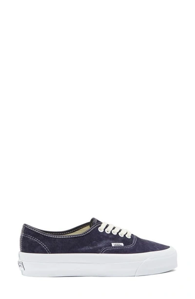 Vans Almond Toe Lace-up Sneakers In Lx Pig Suede Baritone Blue