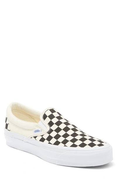 Shop Vans Premium Authentic Reissue 98 Slip-on Sneaker In Checkerboard Black/ Off White