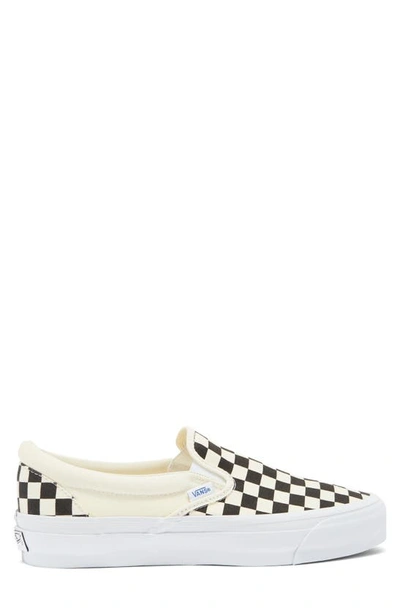 Shop Vans Premium Authentic Reissue 98 Slip-on Sneaker In Checkerboard Black/ Off White