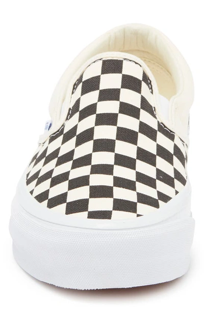 Shop Vans Premium Authentic Reissue 98 Slip-on Sneaker In Checkerboard Black/ Off White