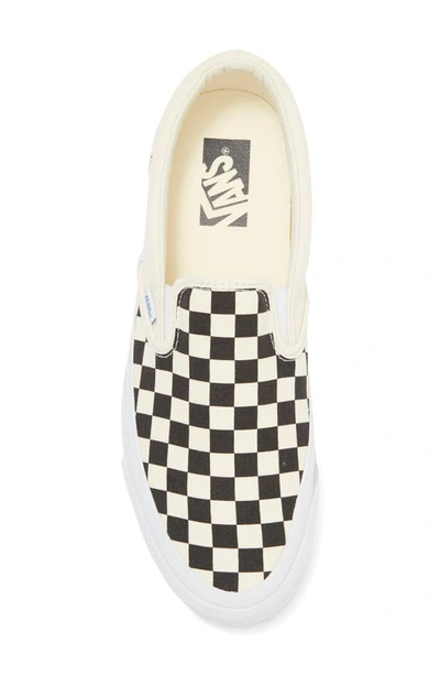 Shop Vans Premium Authentic Reissue 98 Slip-on Sneaker In Checkerboard Black/ Off White