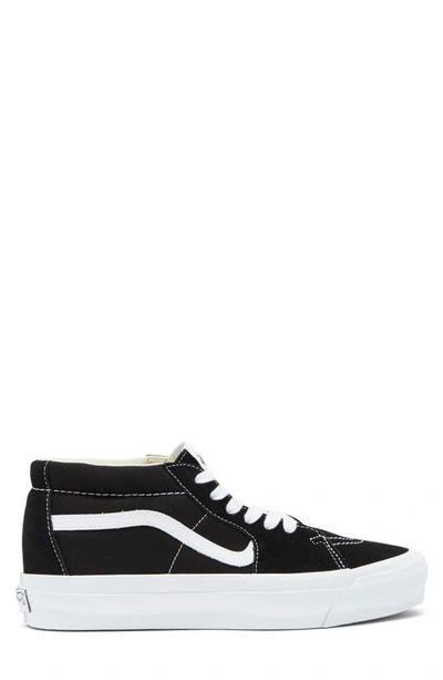 Shop Vans Premium Sk8-mid Reissue Sneaker In Lx Black/ White
