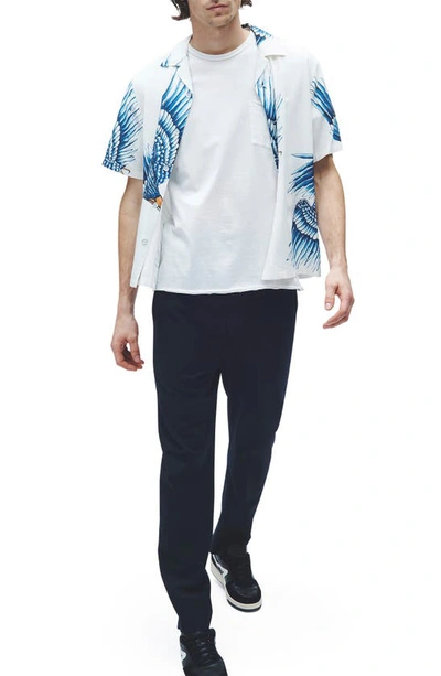 Shop Rag & Bone Avery Print Camp Shirt In Ecru Eagle