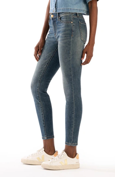 Shop Kut From The Kloth Donna High Waist Ankle Skinny Jeans In Documented