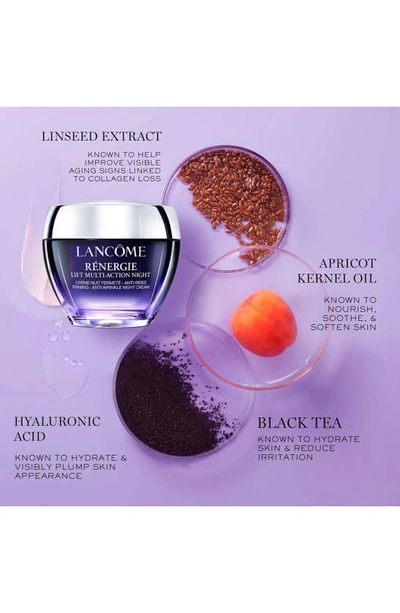 Shop Lancôme Rénergie Lift Multi-action Night Cream Skin Rejuvenating Treatment, 2.5 oz