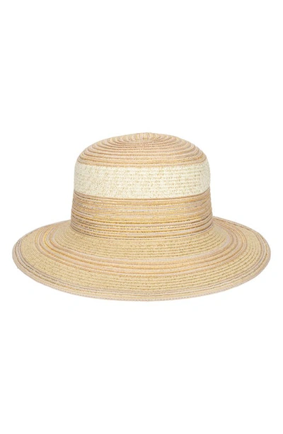 Shop San Diego Hat Lurex® Straw Hat In Natural Gold