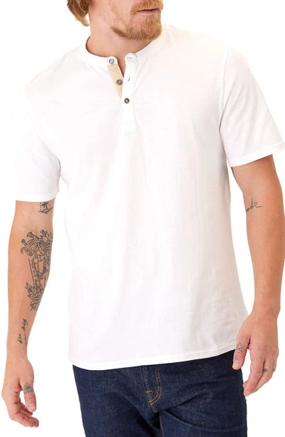 Shop Threads 4 Thought Chester Classic Short Sleeve Henley In White