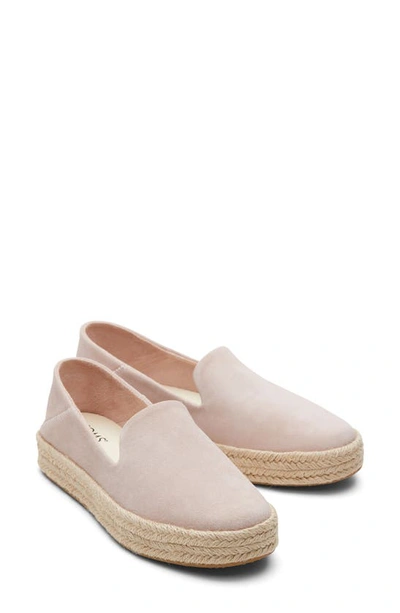 Shop Toms Carolina Platform Espadrille Sneaker In Light/ Pastel Pink