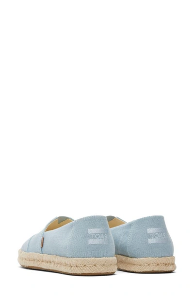 Shop Toms Alpargata Rope Espadrille 2.0 Shoe In Light/ Pastel Blue