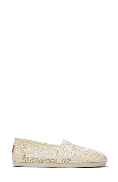 Shop Toms Classic Alpargata Slip-on In Natural Crochet