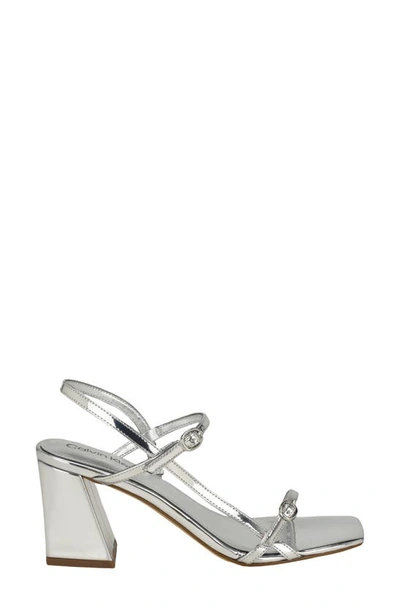 Shop Calvin Klein Linella Sandal In Silver