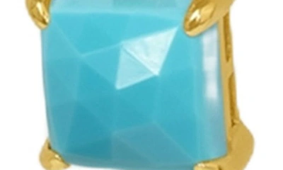 Dean Davidson Nomal Lab Created Turquoise Pendant Necklace In Turquoise Sky/ Gold