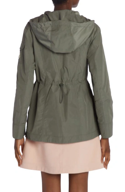 Moncler Melia Short Parka Jacket In Urban Bronze
