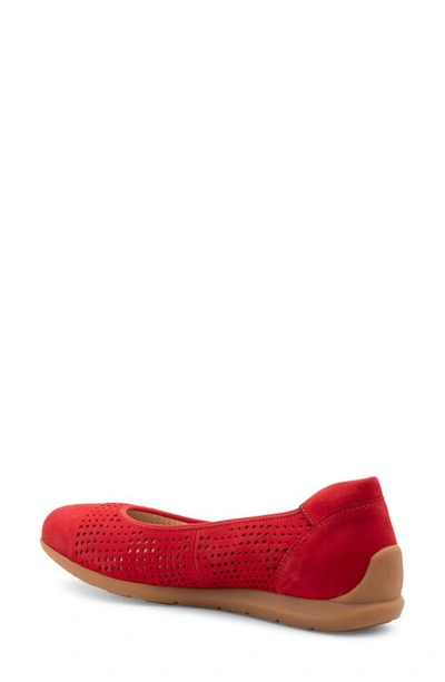 Ara Sh Perf Flat In Flame Red