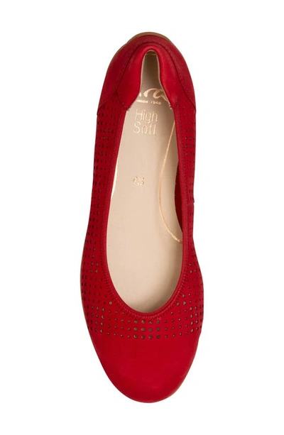 Shop Ara Sh Perf Flat In Flame Red