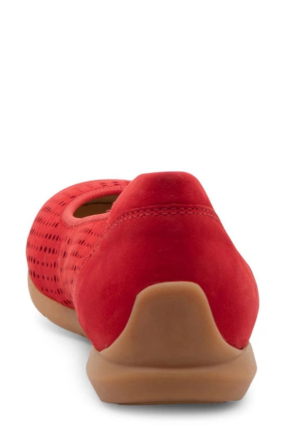 Ara Sh Perf Flat In Flame Red