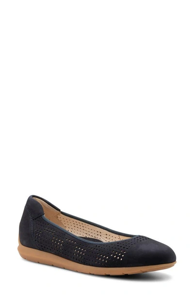 Shop Ara Sh Perf Flat In Navy