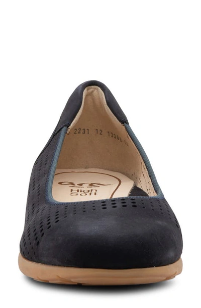 Shop Ara Sh Perf Flat In Navy