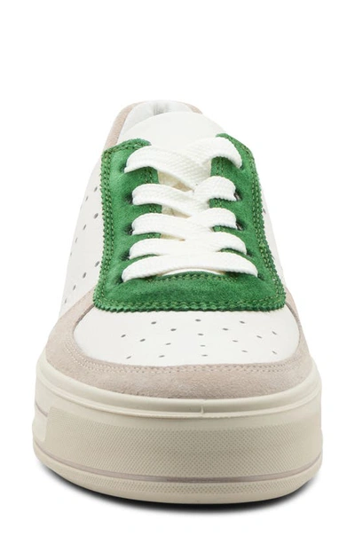 Shop Ara Calgary Platform Sneaker In Green