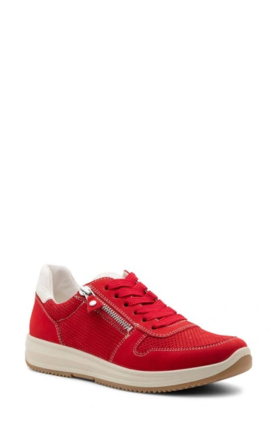 Shop Ara Opal Zip Sneaker In Red