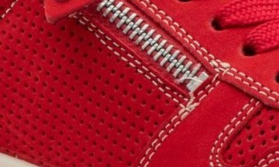 Ara Opal Zip Sneaker In Red
