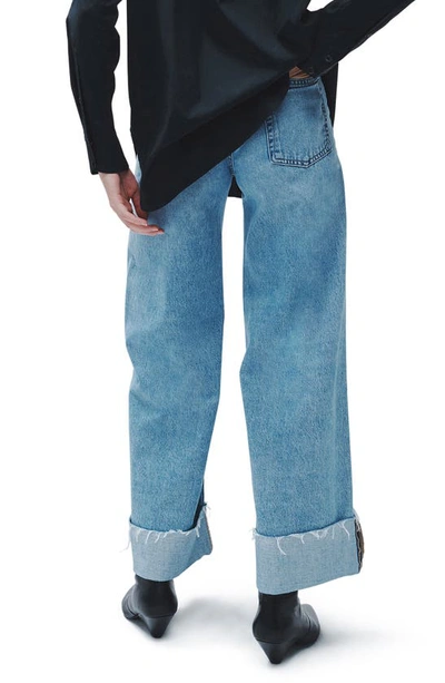 Shop Rag & Bone Sofie Cuffed High Waist Wide Leg Jeans In Mari